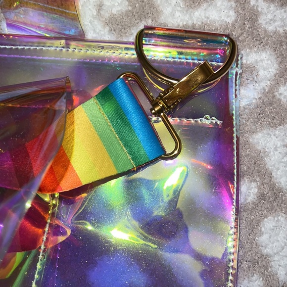 PLASTIC Iridescent BAG with STRAP - Picture 5 of 6
